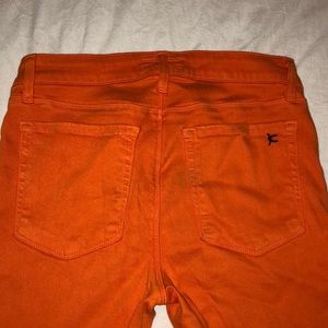 Orange David Kahn Nikki Cuffed Ankle Jeans